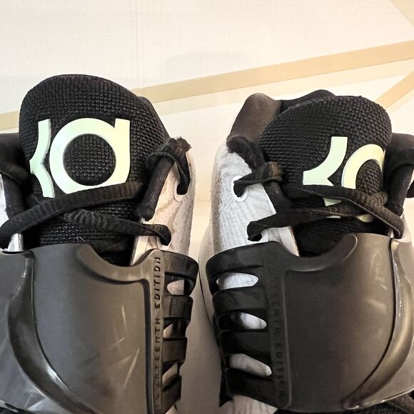 Nike Kevin Durant KD 14 TB White Black DA7850-100 Men's Basketball Shoes Sz 8.5 - Picture 10 of 12